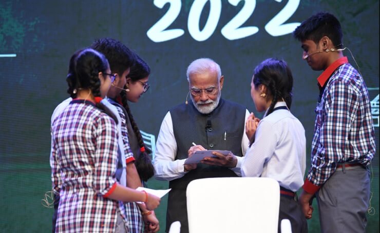 Pariksha Pe Charcha 2022 pm modi interaction with students