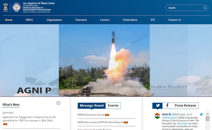 DRDO Recruitment Notification 2023
