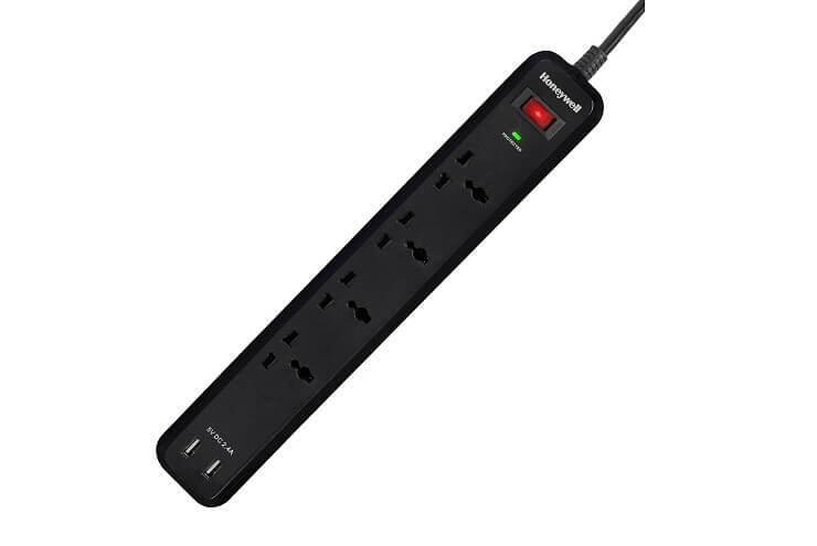 Honeywell Surge Protector, 4 Universal Sockets, 2USB Ports