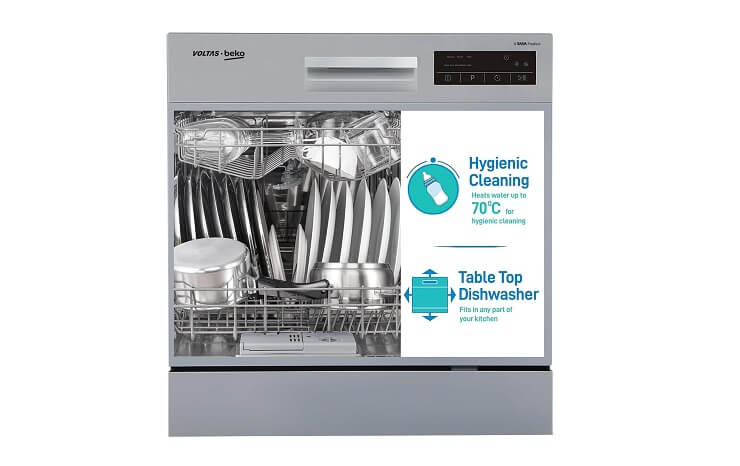 1. Voltas Beko 8 Place Settings Table Top Dishwasher - Click here for the Amazon Deal