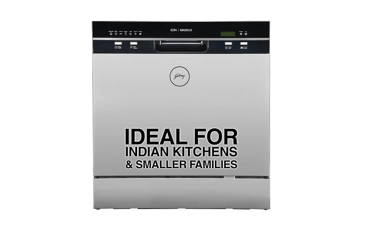 8. Godrej Eon Dishwasher - 8 Place Setting Counter-Top - Click here for the Amazon Deal