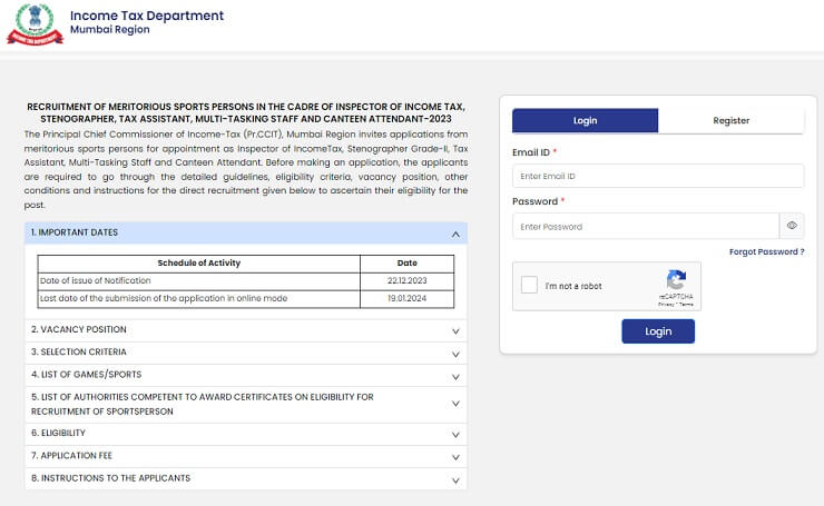 income-tax-recruitment-2023
