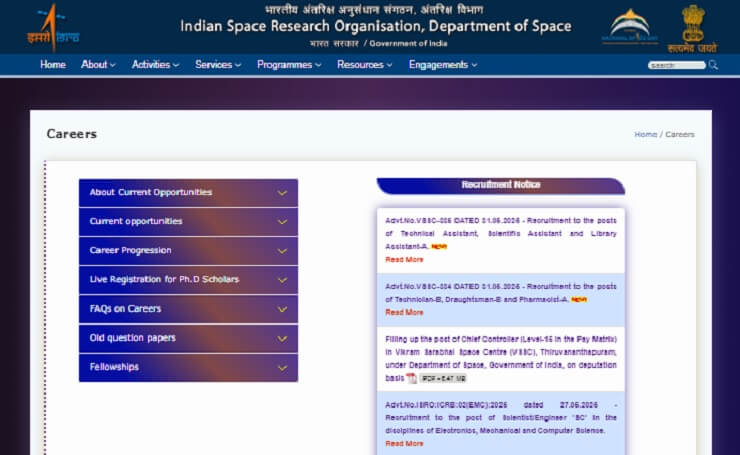 ISRO recruitment